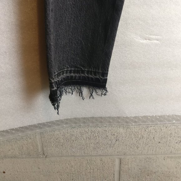 Levi's 501XX Skinny Button Fly HighRise DarkWash Rawhem Jean -w32/Measuremnt - Picture 5 of 10